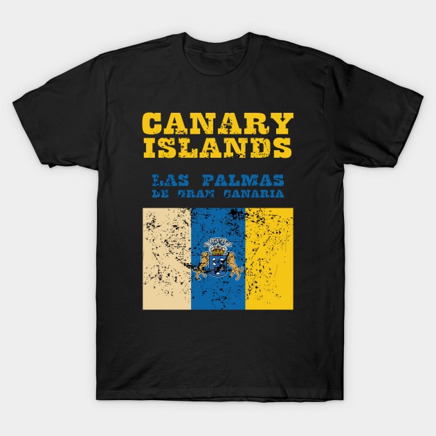 Flag of Canary Islands T-Shirt by KewaleeTee